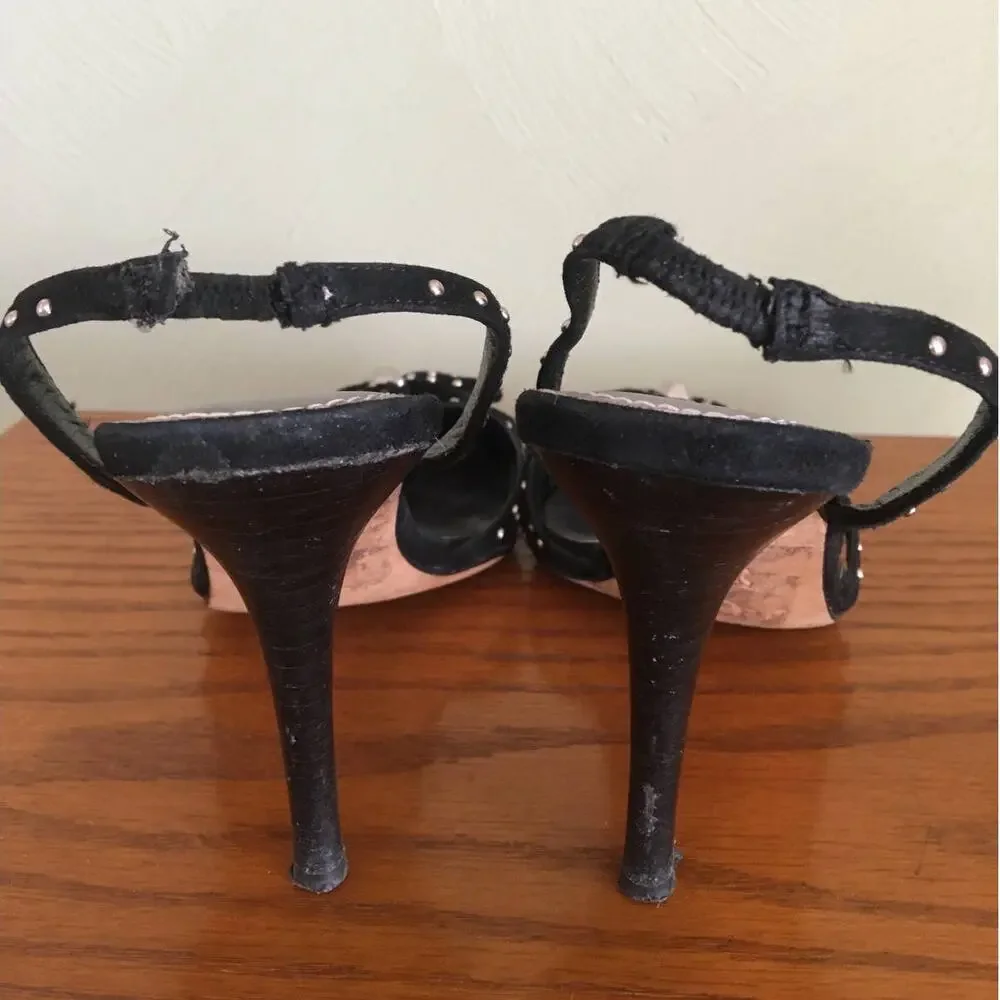 Joey O, Black Suede Leather Size 8 1/2 M, 4